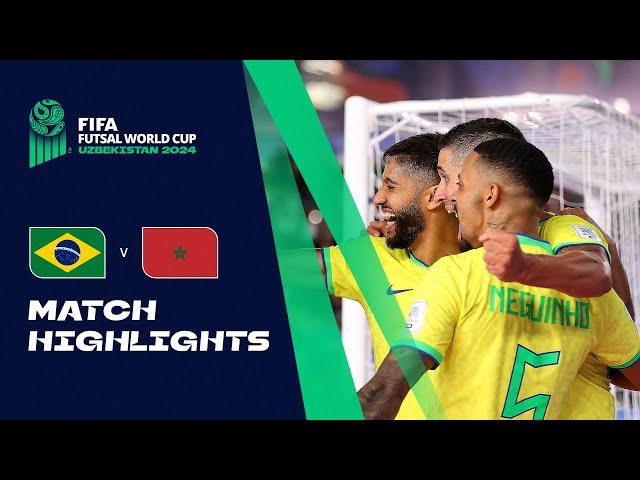 HIGHLIGHTS: Brazil v Morocco | FIFA Futsal World Cup Uzbekistan 2024