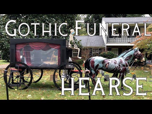 DIY Funeral Hearse Tutorial - The horse drawn centerpiece for your Halloween graveyard!! FULL SIZED!