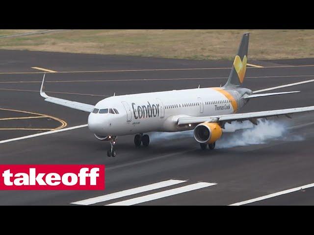 Condor Airbus A321 Stuttgart-Funchal Cockpit-Flug mit Audiokommentar vom Flugkapitän