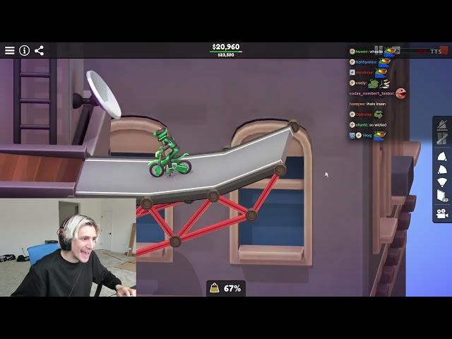 xQc Is Addicted To Poly Bridge 3!