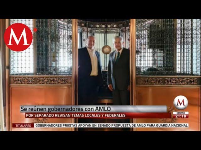 AMLO le da tour a Alfaro en Palacio Nacional