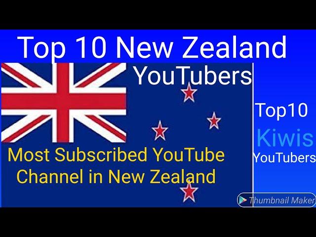 Most subscribed YouTube channel in New Zealand.|Top10 New Zealand YouTubers| Top10 Kiwis YouTubers.|