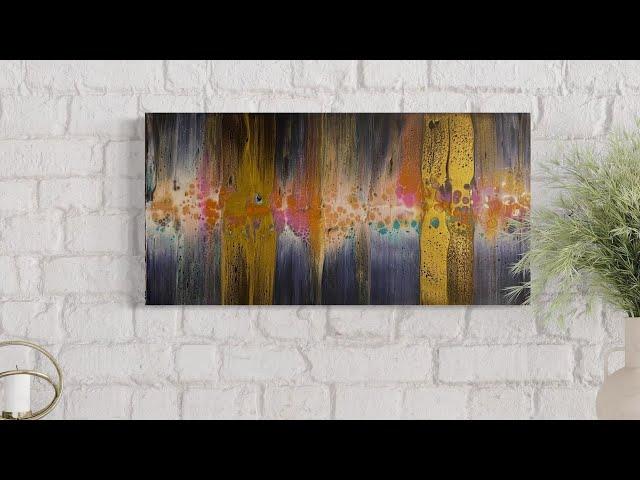 #20 10 x 20 inch canvas Metallic/Iridescent swipe featuring TLP Benevolence/Beautifully Reflective!