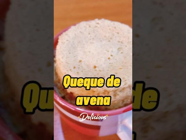 queque de avena al microondas ! #viral #shorts #avena #cocinafacil #recetasfaciles #postres