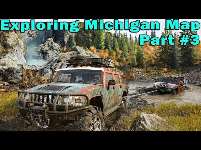 SnowRunner - Exploring Michigan Map with a monster truck