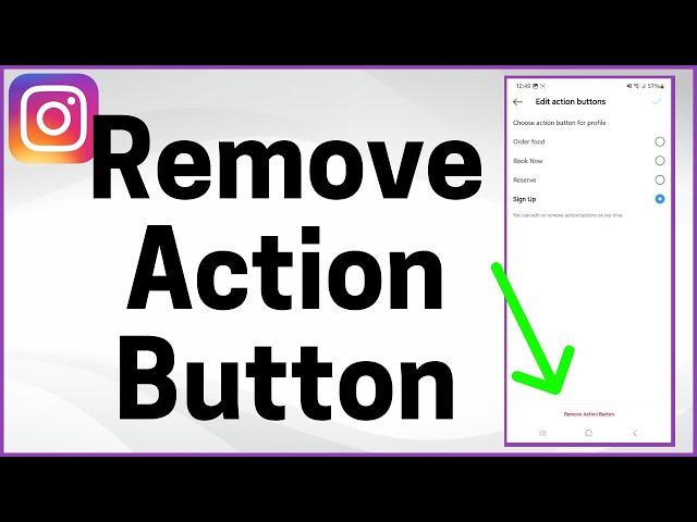 How to Remove Call to Action Button From Instagram Profile