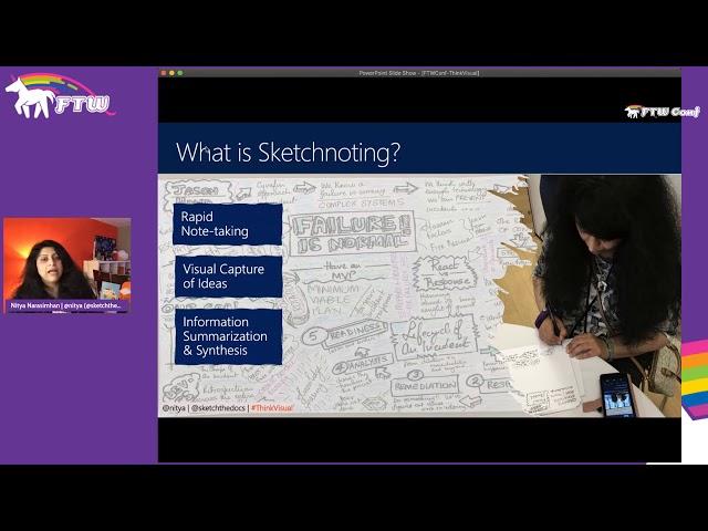 FTWConf: Think Visual - My Journey from Self-Care to Tech Storytelling!