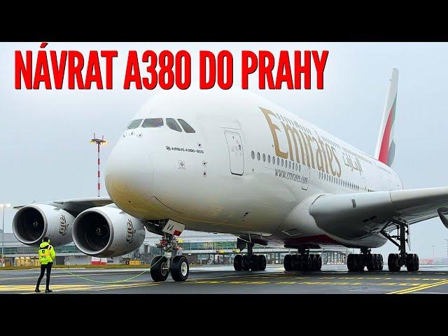 Návratu Emirates A380 přihlížely tisíce lidí... Jak vypadal první přílet do Prahy?