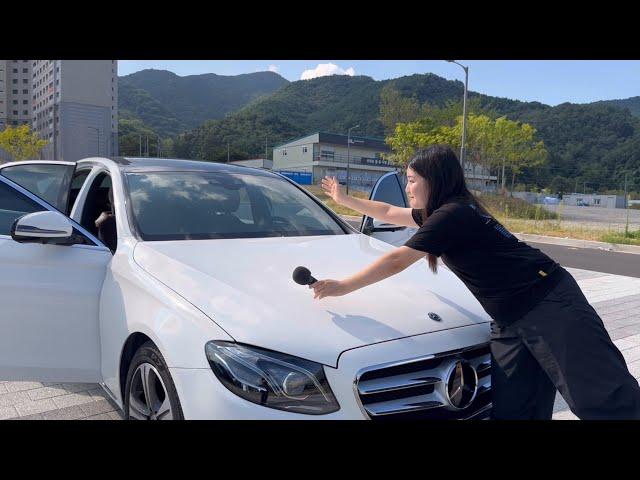 ASMR IN THE CAR  MERCEDES BENZ  10000+ Triggers (Tapping, scratching)