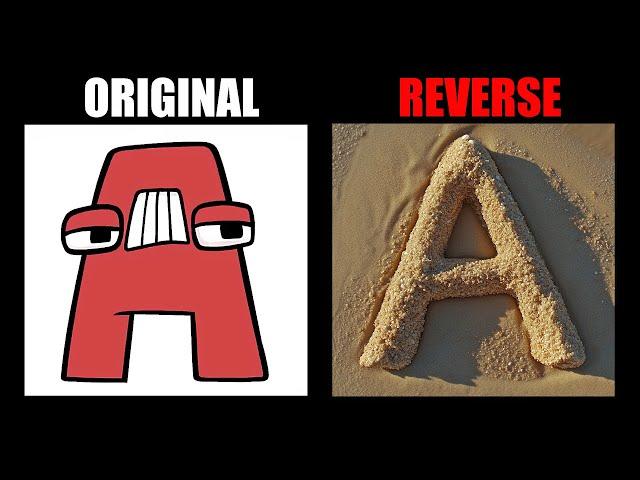 Reverse Alphabet Lore But It's Sand (A-Z...) - Alphabet Lore Meme Animation - TD Rainbow