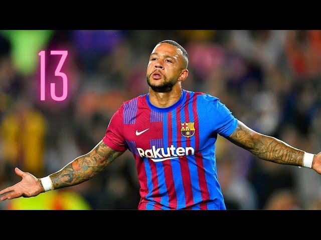 Memphis Depay - All 13 goals for FC Barcelona (2021/22) with commentary