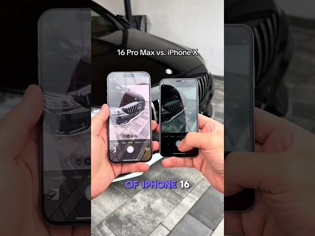 iPhone 16 Pro Max vs iPhone X : Camera Comparison  #iphone #shorts