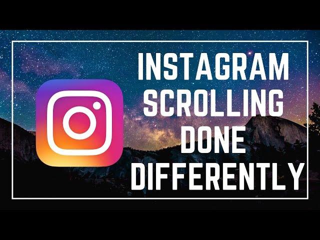 A DIFFERENT Way to Scroll Through INSTAGRAM