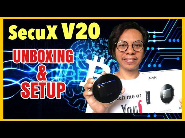 SecuX V20 CRYPTOCURRENCY HARDWARE WALLET - UNBOXING & SETUP