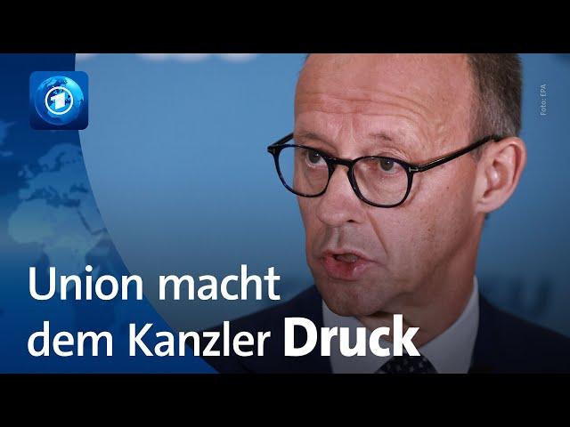 Merz fordert sofortige Vertrauensfrage: Union setzt Scholz unter Druck