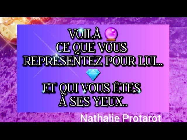 VOILÀCE QUE VOUS REPRÉSENTEZPOUR LUI ET QUI VOUS ÊTES️‍À SES YEUX#tarot#amour#fj