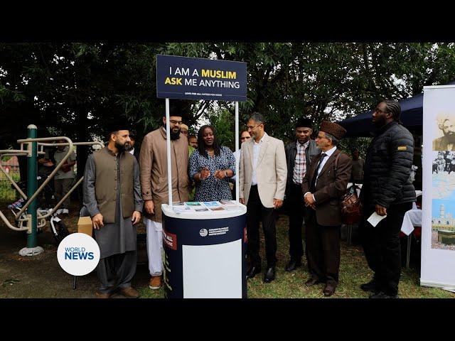 Ahmadi Muslims take part in Battersea Community Festival, UK