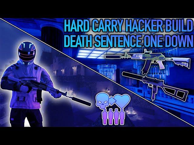 PAYDAY 2 - Hard Carry Hacker - AK-17 & Mark 10 Death Sentence One Down Build