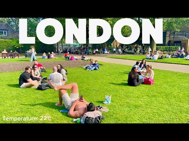 England, Central London Summer Walk | Relaxing Walking tour in West End London [4K HDR]