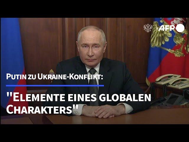 Putin: Ukraine-Konflikt hat nun "Elemente eines globalen Charakters" | AFP