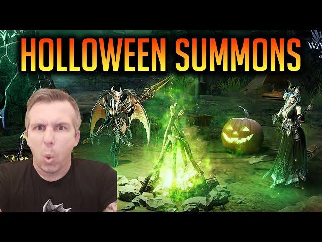 DOUBLE LEGENDARY!! SURPRISE HALLOWEEN SUMMON EVENTS! | Watcher of Realms