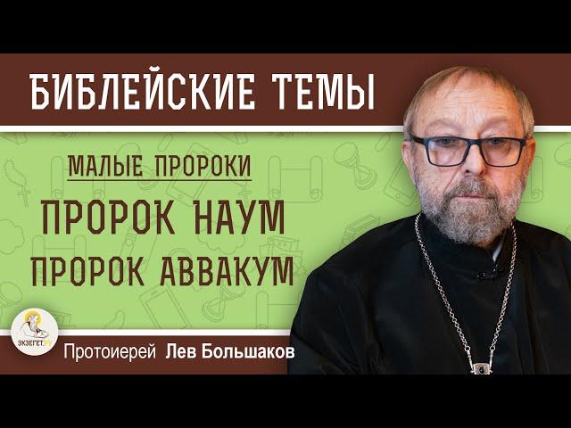 ПРОРОК НАУМ. ПРОРОК АВВАКУМ. Протоиерей Лев Большаков