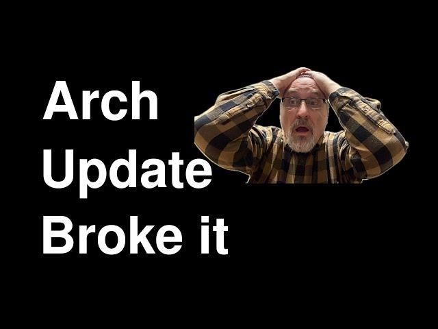 Arch Update Broke Power Manager