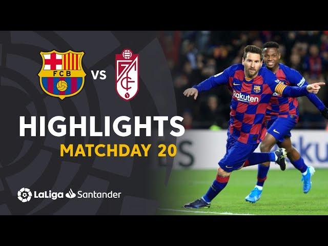 Highlights FC Barcelona vs Granada CF (1-0)