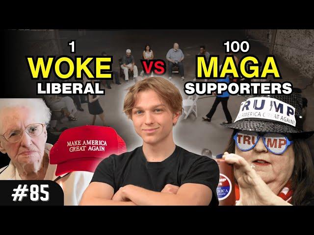 1 Liberal vs 100 Trump Supporters | Ep 85