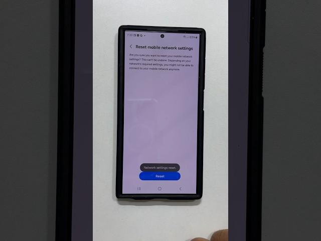How to reset mobile network settings on Samsung Galaxy S24 Ultra