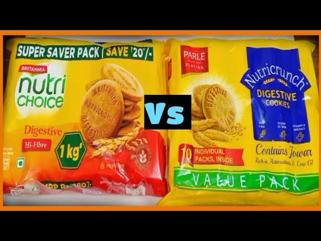 Britannia Nutri Choice Vs Parle Nutricrunch Digestive Cookies |