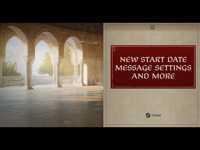 Dev Diary 150 - New Start Date, Message Settings, and More | Crusader Kings III