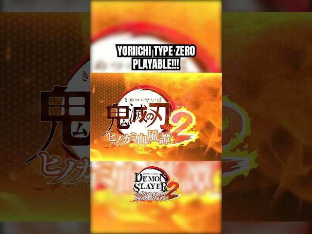 Yoriichi Type Zero ANNOUCEMENT! Demon Slayer Hinokami Chronicles 2 #shorts #kimetsunoyaiba #yoriichi