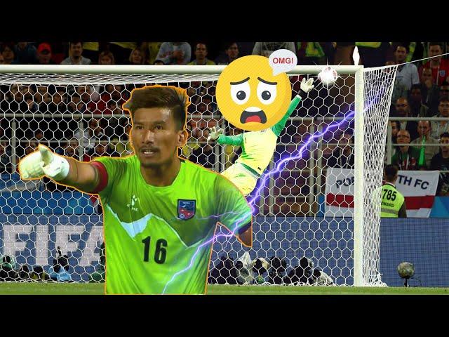 Kiran Chemjong ● Best Saves From World Cup Qualifiers 2022 Leg 1 ●