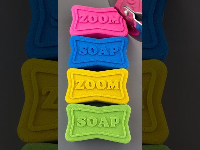 ASMR Zoom Soap Kinetic sand Very Satisfying And Relaxing ASMR Sensory Experience