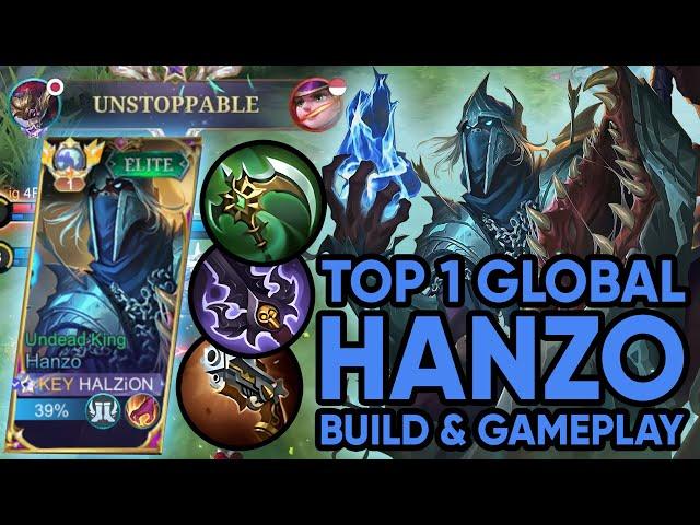 Top 1 Global Hanzo Gameplay | New Emblem & Build | Mobile Legends Bang Bang | MLBB