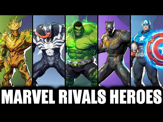 All Marvel Rivals Characters Abilities Showcase