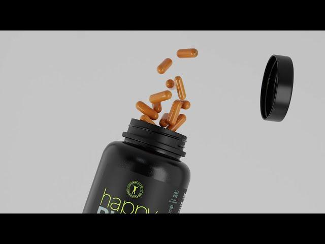 supplement 3d product animation