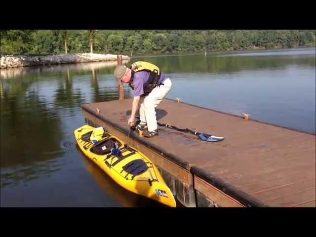 Launching a Kayak from a Dock