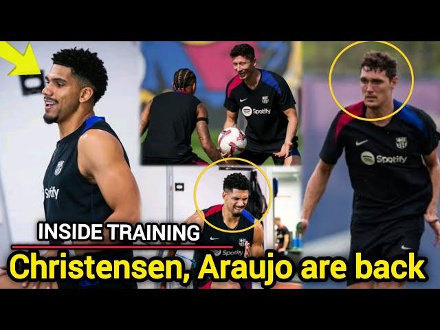 GOOD NEWS  Andre Christensen & Ronald Araujo back in training ahead of espanyol clash