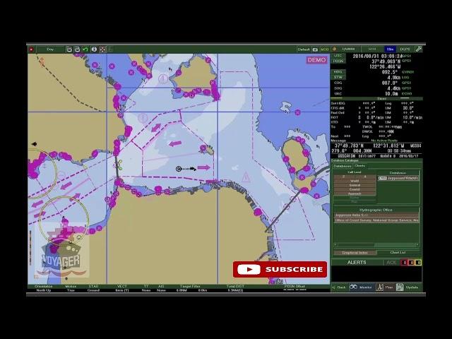 8.1.3 Chart List/ ECDIS Training and Familiarization /Tokyo Keiki EC-8100/8600