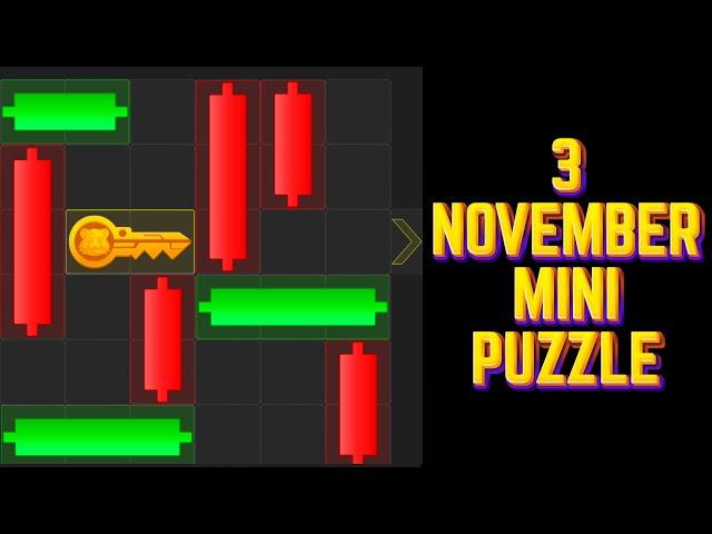 3 November Live Hamster Kombat Daily Mini-Game Puzzle Solved #hamstercombat #minigame#minipuzzle