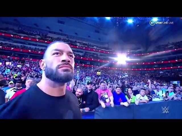 Roman Reigns Entrance As Double Champion, WWE Raw, April 04 2022