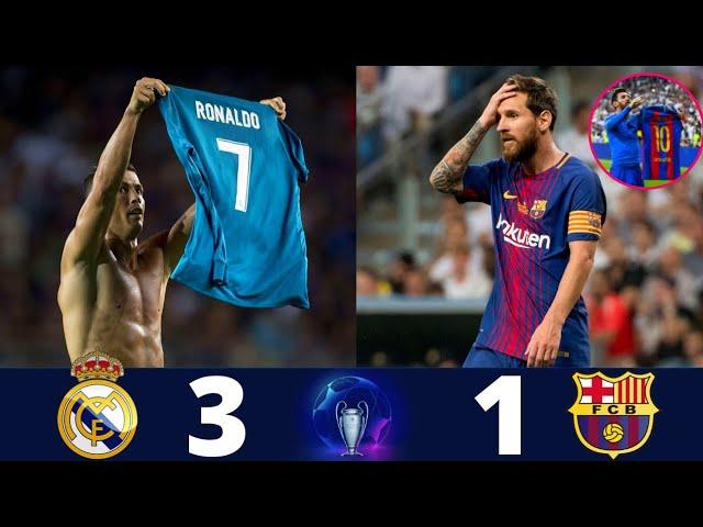 Real Madrid 3 x 1 Barcelona ■ ( Ronaldo Revenge on Messi ) | Spanish Super Cup-2017 | Full Highlight