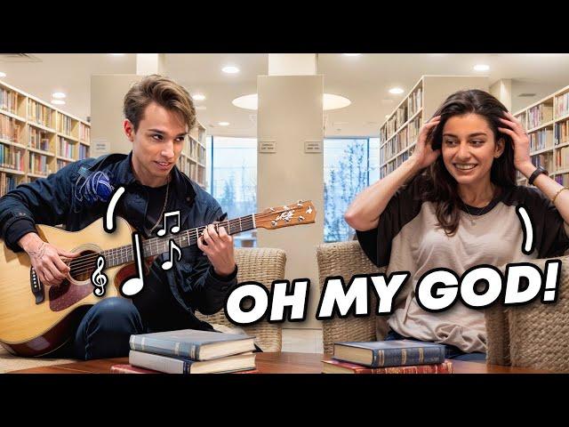 PRANK - PLAYING THE GUITAR IN LIBRARY part 2