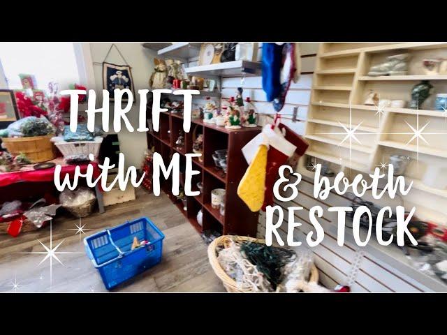 Thrift With Me | Booth Restock |Vintage Home Decor 