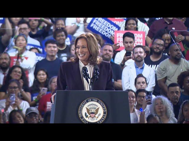 LIVE: Beyoncé joins Vice President Kamala Harris for campaign rally in Houston, Texas