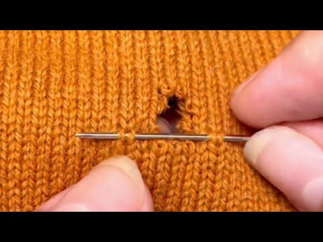 Great Way to Repair Holes in Sweaters Without TracesTutorials for Beginners