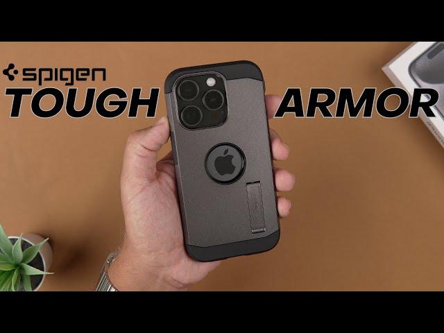 iPhone 15 Pro Case - Spigen Tough Armor MagFit