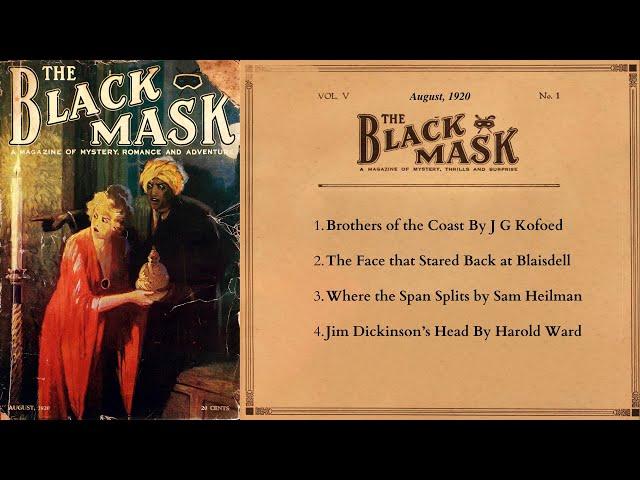 Four Short Detective & Mystery Stories: The Black Mask August 1920